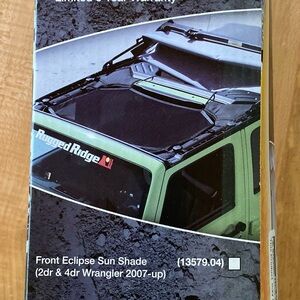 Rugged Ridge Front Eclipse Sun Shade for Jeep Wrangler